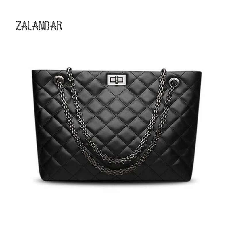 ZALANDAR Genuine leather women's handbag shoulder bag ladies chain bag female crossbody bag bolsa feminina bolso mujer for women