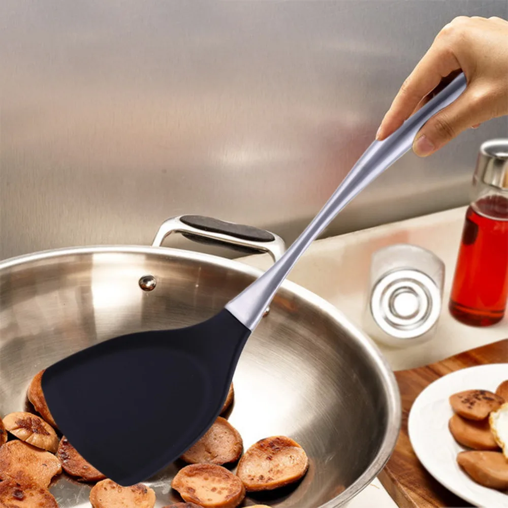 Non stick Cooking Turners Spatula PA Heat Resistant Slotted Spoon Scoop