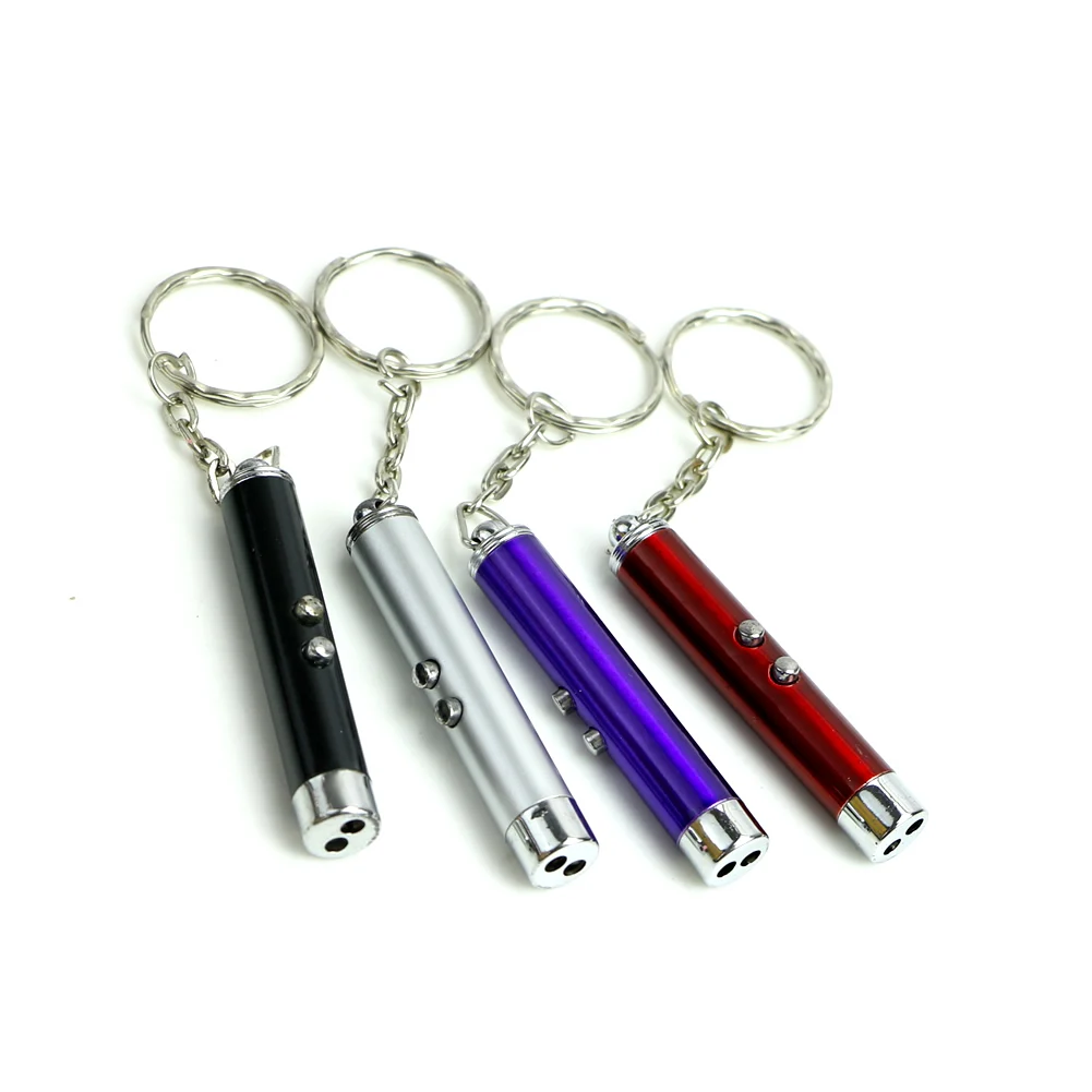 

Mini 2 In1 Multi-function Flashlight Red Laser Pointer Pen White LED Light Torch