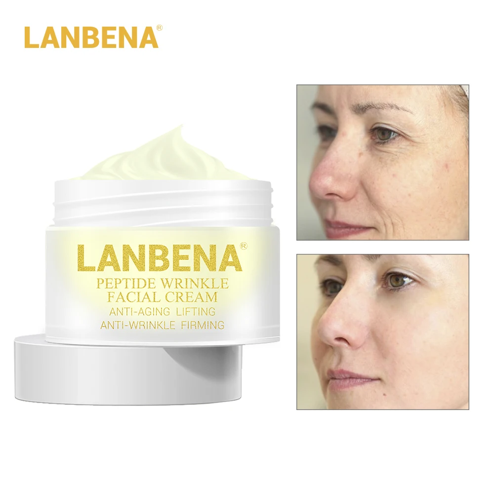 LANBENA Peptide Anti Wrinkle Facial Cream Eye Serum Day Cream Anti Aging Skin Whitening Lifting Firming 1 LANBENA Peptide Anti Wrinkle Facial Cream Eye Serum Day Cream Anti Aging Skin Whitening Lifting Firming 2