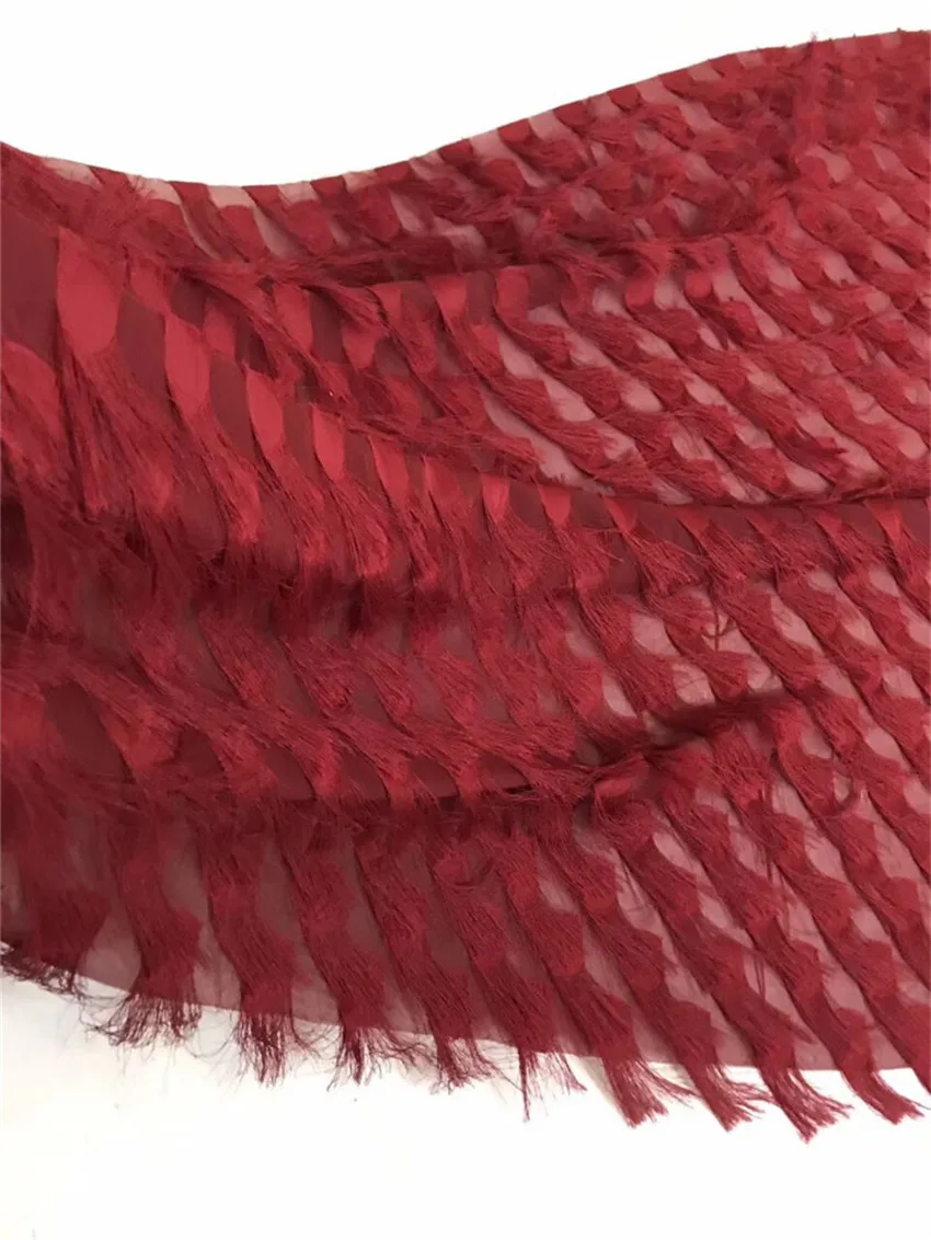 Beautiful Elegant African French Lace Fabric With Tassel A11 | Дом и сад