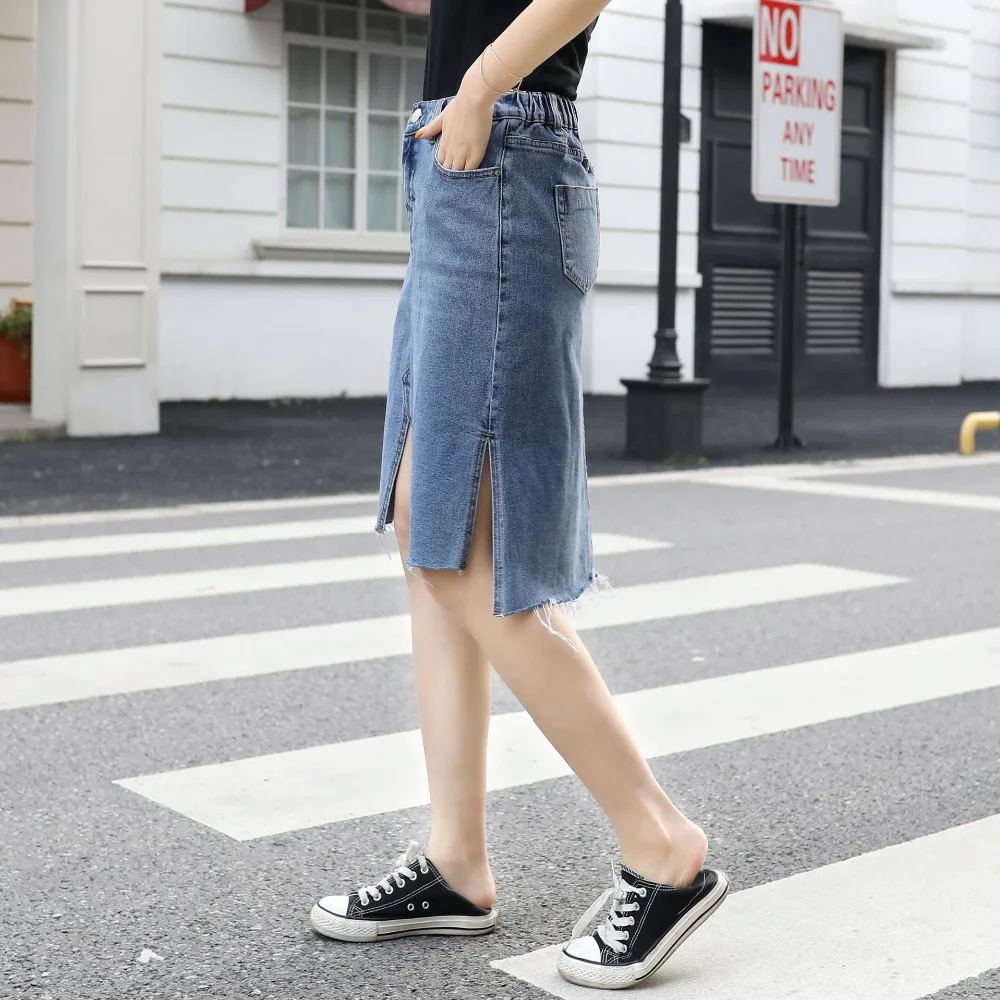 Ubetoku весна лето женские джинсовые юбки женские джинсы юбка карандаш пакет бедра модная женская одежда