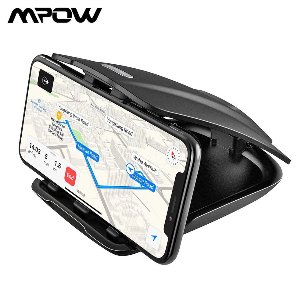Продажа Mpow CA090 Автомобильный font b gps b font держатель для телефона стабильный настольный держатель с тремя слотами несколько углов для iPhone XR XS huawei Xiaomi смартфон