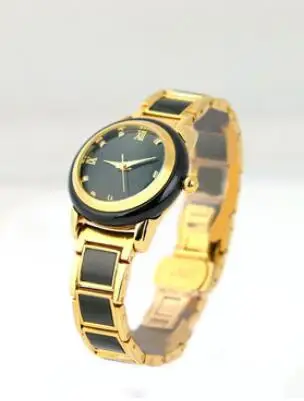 Автоматические кварцевые часы модные jaspers-золотисто-инкрустированные зеленые настоящие Натуральный драгоценный камень браслет кварцевые королева тонкие часы - Окраска металла: dial diameter 31mm