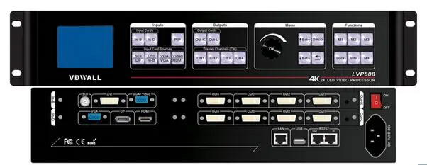 VDWALL LVP6081 LED 4K2K PROCESSOR input Small pixel pitch and ultra HD screen video conference TV studio stage | Электронные