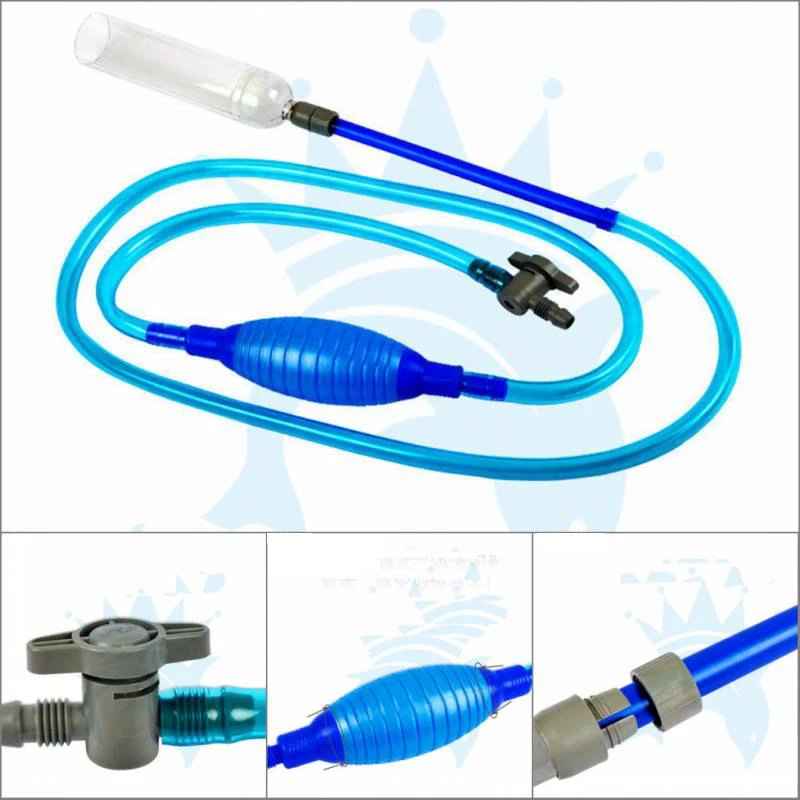 145 см очиститель аквариума сифон гравия всасывающая труба фильтр для аквариума вакуумный насос для замены воды акварио Аксессуары 1 шт