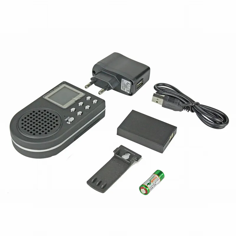 

PDDHKK Hunting Decoy Bird Caller Portable MP3 Player Bird Sound Loudspeaker Outdoor Hunting LCD Display Screen With Battery