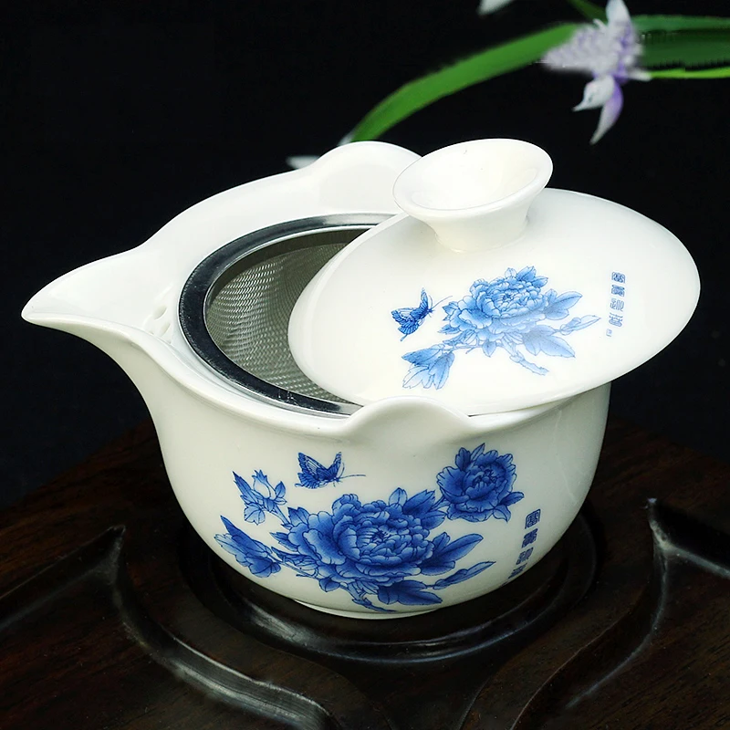 Drinkware Chinese Yixing Purple Tea Infusers Set China Porcelain Teapot