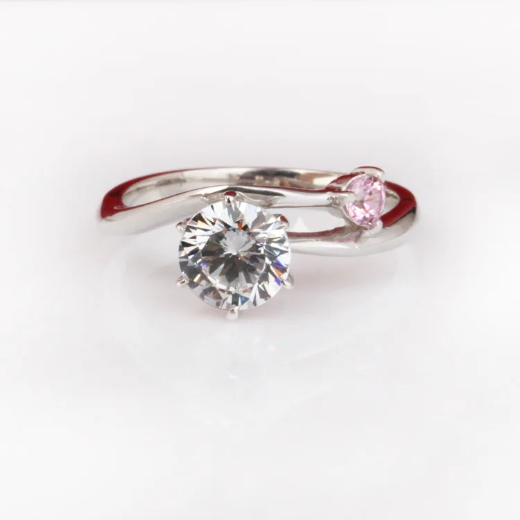 

Brand New Original 1 Carat Silver Synthetic Diamant 925 Ring Jewelry Engagement Anniversary S925 Ring For Women (JSA)