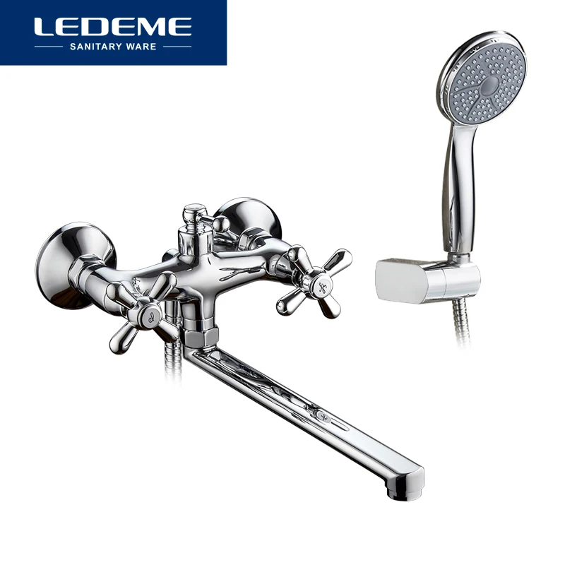 LEDEME Concise Style Bathroom Bathtub Faucet Bath