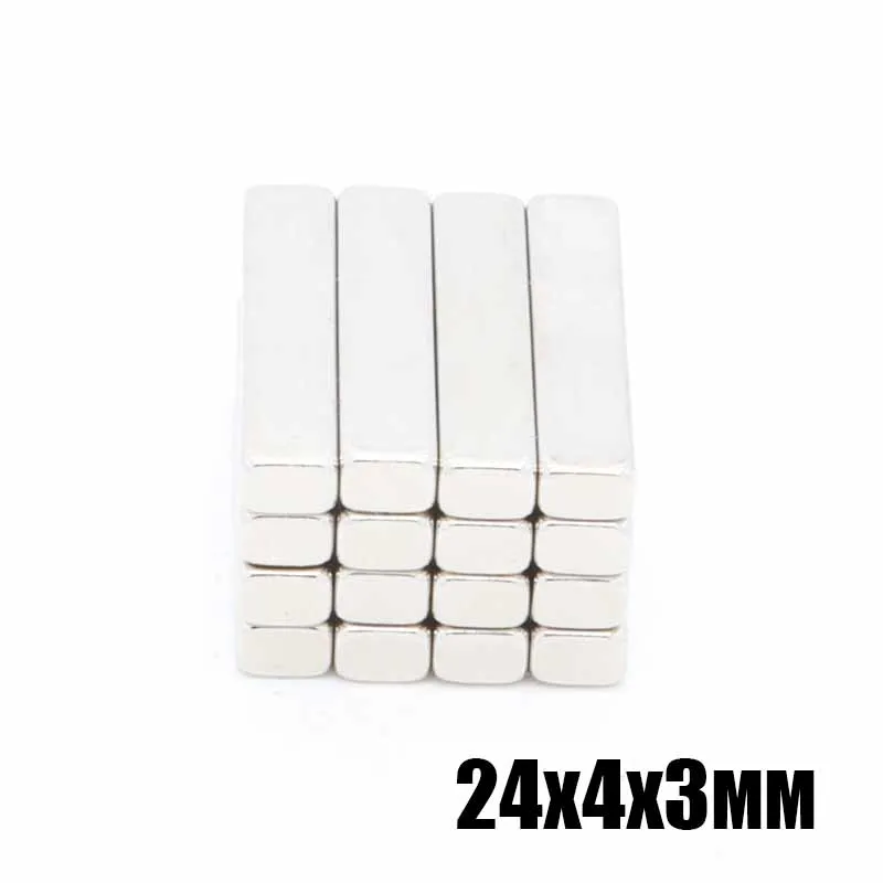 

100pcs 24X4X3 mm Crystal steel door cabinet accessories cabinet with framed door with strong magnetic magnet magnet accessory