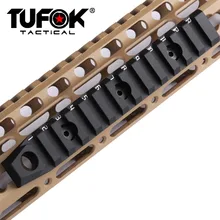 TuFok Keymod Picatinny Rail Section-13 слотов Keymod сошка адаптер крепление, Тактический QD Weaver Rail раздел, с поворотным гнездом