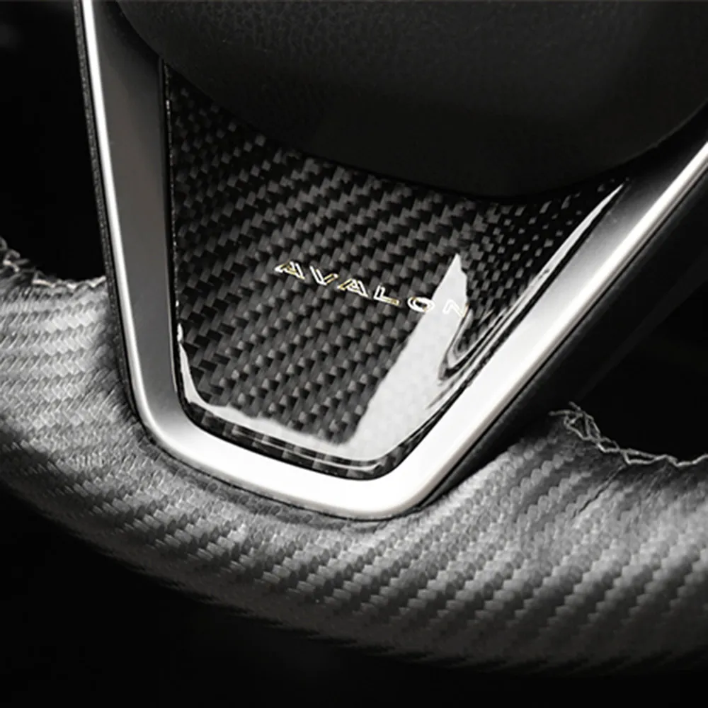 Эмблема на руль из углеродного волокна для TOYOTA AVALON, аксессуары для стайлинга автомобилей