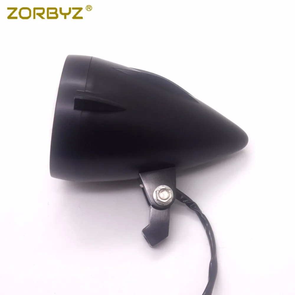 Zorbyz 1 шт. светодиодный пуля фара с белым Ангельские глазки свет для Honda Shadow VT400 600 750 Magna 250 Steed VLX измельчитель