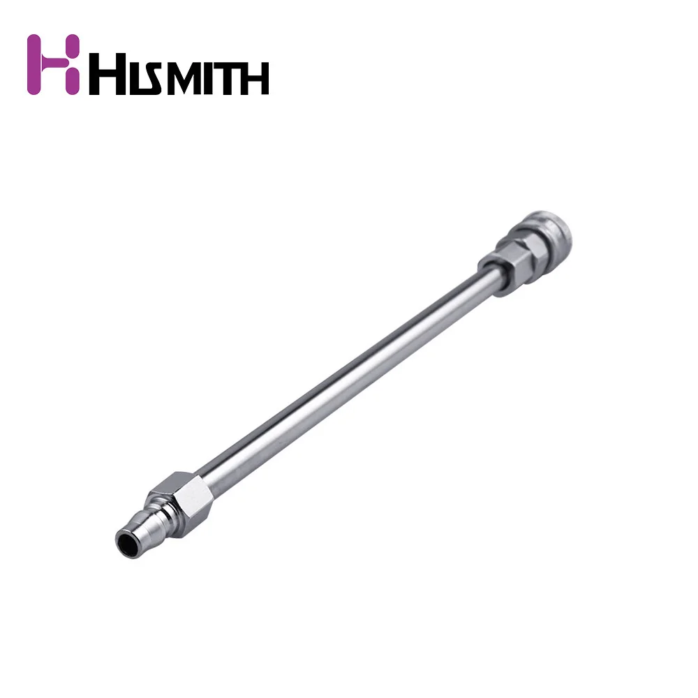 Skup HISMITH 30CM metalowe rura przedłużająca z szybkie złącze powietrza dla Premium Sex maszyny wysokiej jakości wbijanie odległość przedłużenie