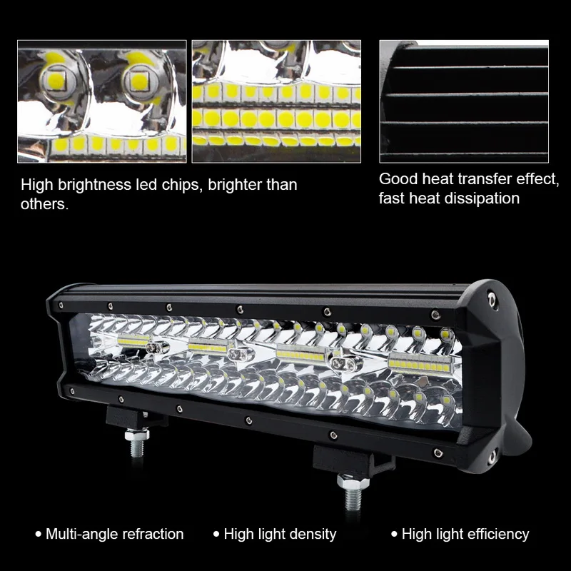Safego, 5, 7, 9, 12 лет 17 20 дюйма 84 Вт 120W 180W 240W 360W 384W светодиодный рабочий светильник светодиодный бар светильник для мотоцикла Трактор Лодка внедорожный 4WD 4x4