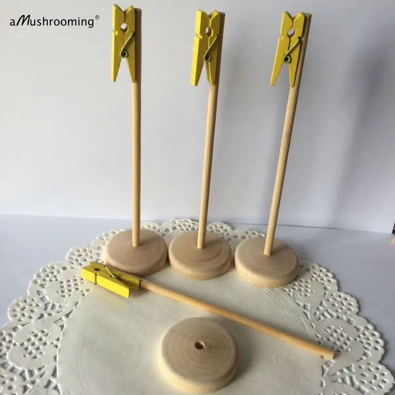 Download 10x Rustic Wedding Wooden Table Number Holders Guest Card Holders Table Number Stand, Table ...