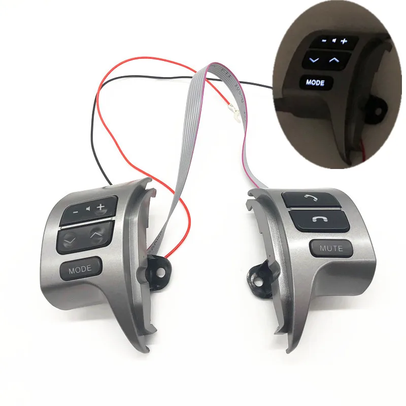 

High Quality Multi function Steering Wheel Audio Control Buttons For Toyota Corolla ZREwith back light Car charge