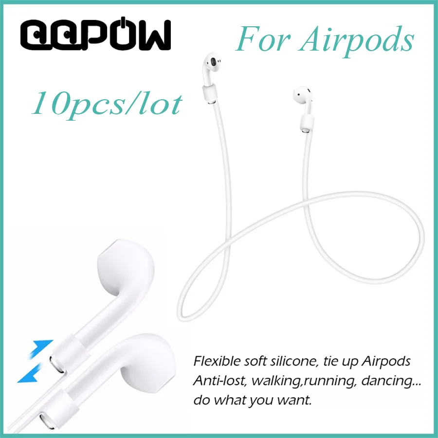10pcs/lot For Airpods Headphones anti lost Strap Rope For Apple Air Pods Bluetooth Earphone Wire