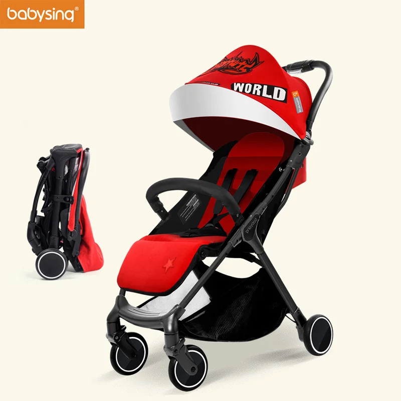 

Babysing baby strollers ultra-lightweight folding 4.9KG can sit can lie high landscape umbrella baby trolley strollers 3 in 1