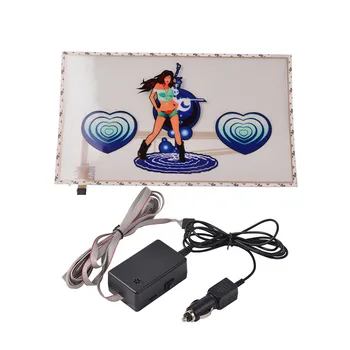 

Car Styling 12V Music Rhythm Sticker Colorful Beautiful Girl LED Flash Car Sticker Activated Rhythm Lights