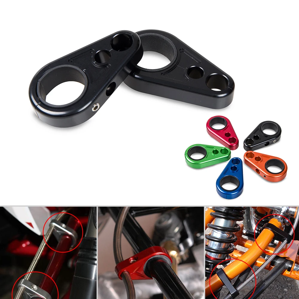 

ATV A-Arm Brake Line Clamps For Yamaha YFZ450 Raptor Banshee 200 Blaster Warrior Rhino Big Bear 125 250 350 660 700