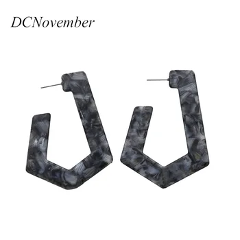 

3 color Fashion Acetate Earring Stud Women Earrings Ladies Big Earrings Elegant Earrings Jewelry
