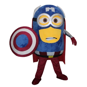 

cosplay costumes captain America custom made adult Minion mascot costume