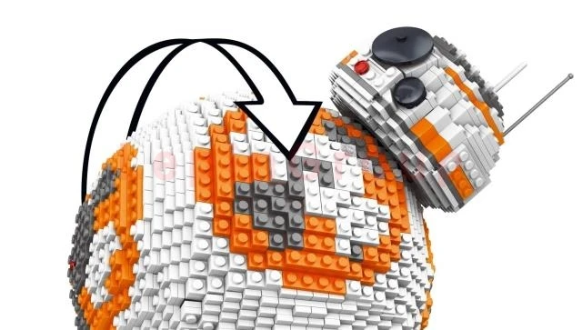 LELE 35020 MOC Star Wars Ultimate Коллекционная модель робота BB8 Конструкторы кирпичи Горячие LPings игрушки Детский подарок