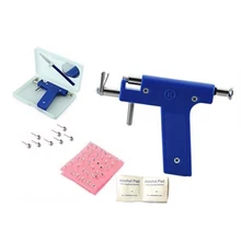 Профессиональный пистолет для пирсинга носа из нержавеющей стали 72 шт. набор инструментов для Пирсинга Ушей Высокое качество ювелирные изделия инструменты для пирсинга