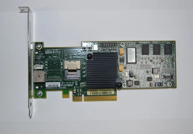 

Adapter for DELL C6100 LSI 8704EM2 PCI-E SAS/SATA RAID Controller card support raid 0, 1, 5, 6 128M