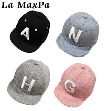 Весенне-осенние детские кепки-бейсболки с буквенным принтом для маленьких мальчиков и девочек, регулируемые кепки в стиле хип-хоп для маленьких мальчиков, кепки от солнца, Детские аксессуары