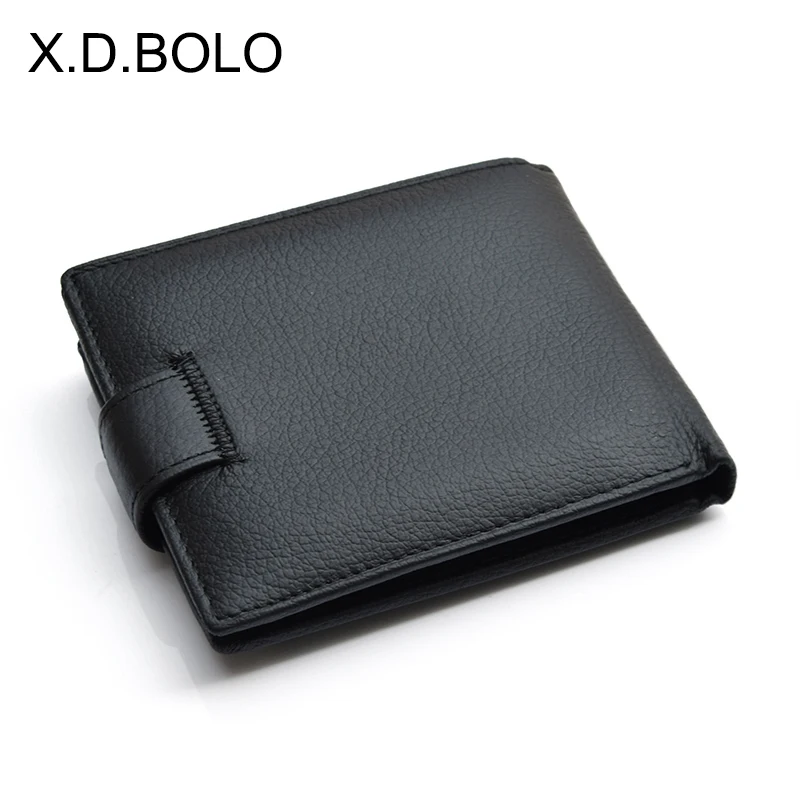 X. d. بولو الفاخرة 100% حقيقية محفظة جلدية أزياء قصيرة Bifold الرجال محفظة عارضة الرجال محافظ مع عملة جيب المحافظ الذكور