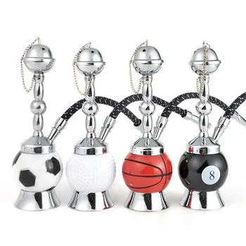 

ONUOSS Mini Smoke Pipe Water Pipe Arab Shisha Hookah 4 Ball Shaped Pipe with Tube Tobacco Holder Filter Narguile Drop shipping
