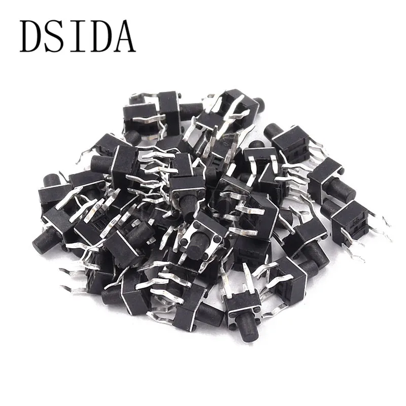 

20PCS 4Pin 4.5*4.5 Micro Tact Push Button Switches DIP 4.5x4.5x3.8/4.3/5/6/7/8/9/10 MM 4.5* 3.8mm 4.3mm 5mm 6mm 7mm 8mm 9mm 10mm
