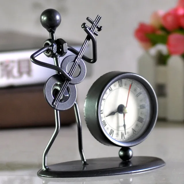 decoration of office diy iron arts clock small decoration crafts furniture office computer desk of head free shipping decoration of office diy iron arts clock small decoration crafts furniture office computer desk of head free shipping