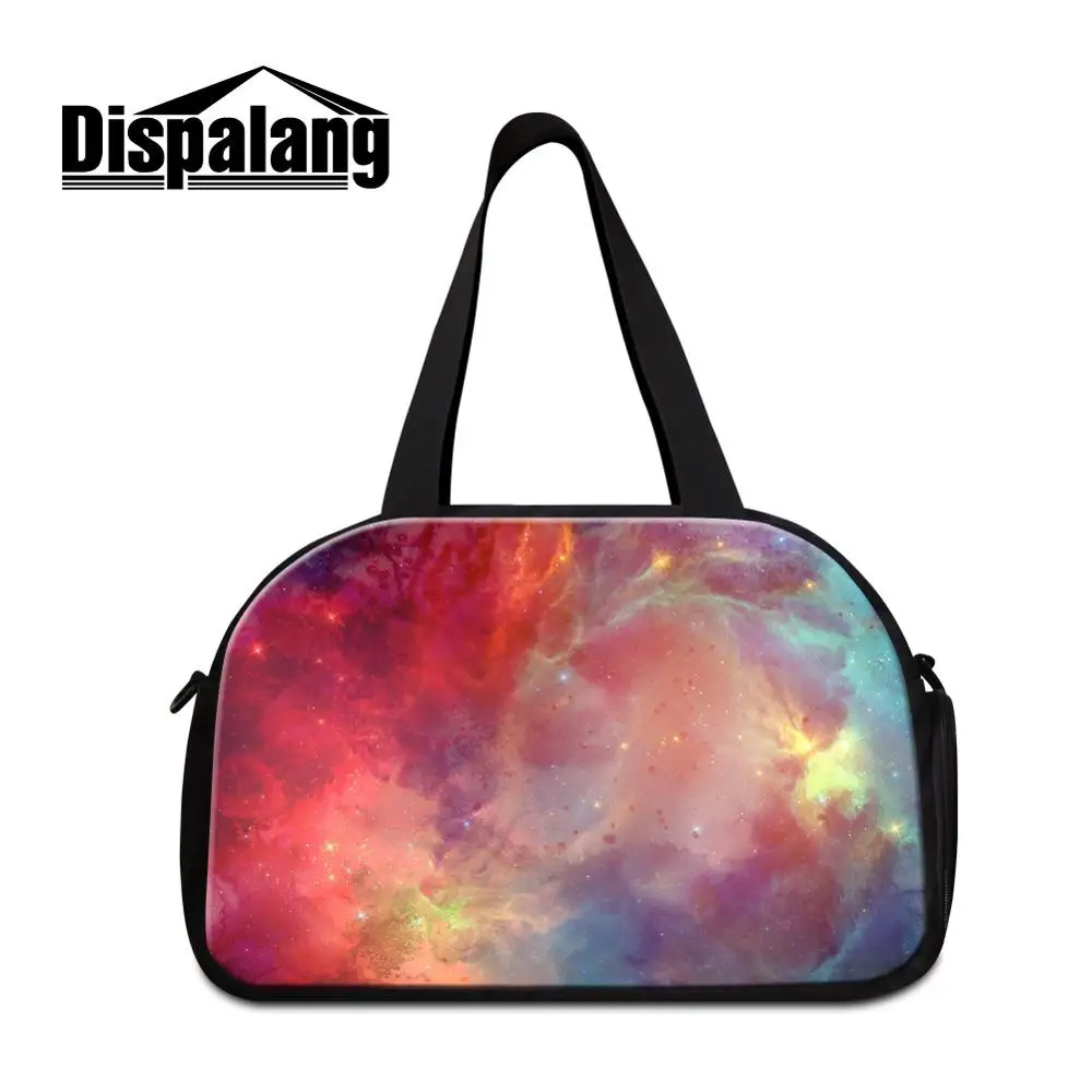 Крутые дорожные сумки для мужчин galaxy pattern duffle Сумки для спортивной tote duffle сумка для девочек плечо большие дорожные сумки онлайн - Цвет: Небесно-голубой