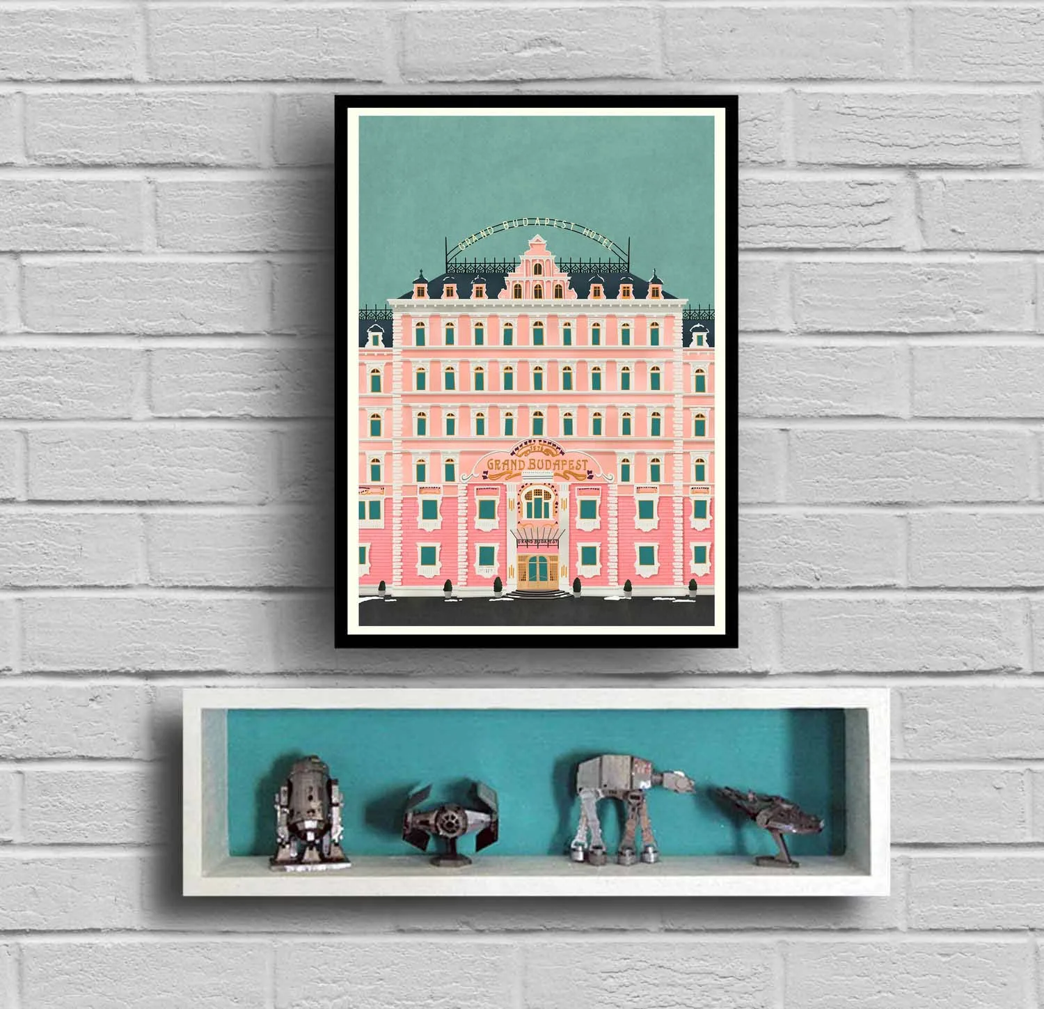 Grand Budapest Hotel винтажная картина с изображением холщовый постер с кинематографическим принтом