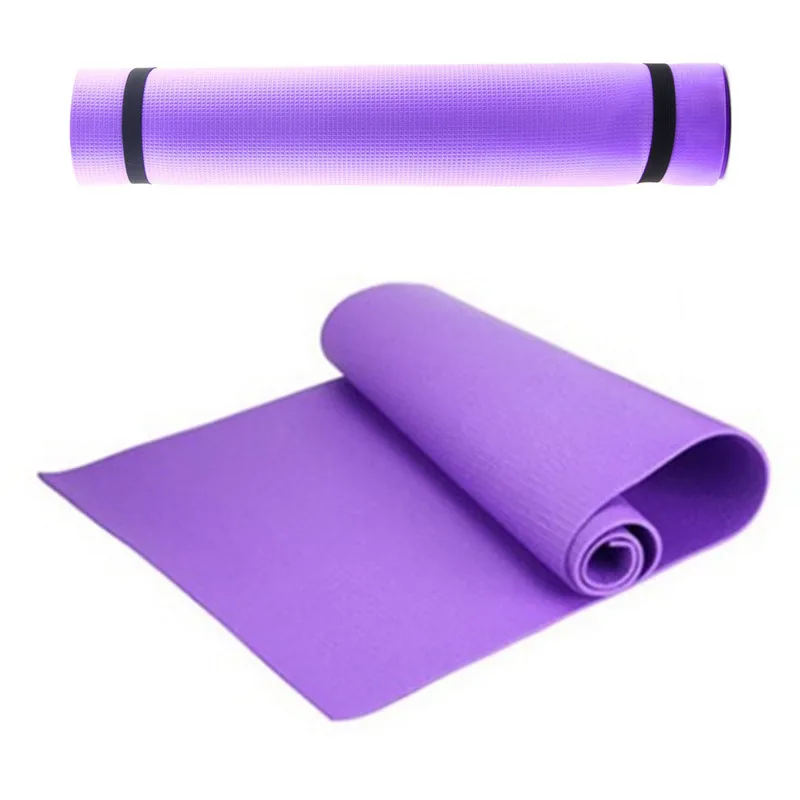 4MM extra thick 173cmX60cm high quality NRB non-slip yoga mat suitable for fitness Pilates exercise fitness equipment accessorie