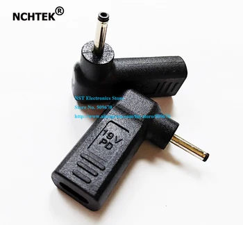 

NCHTEK 90 Degree Angled PD 19V Type C Female to DC 3.0x1.1mm Male Plug Power Adapter Connector/Free Shipping/2PCS