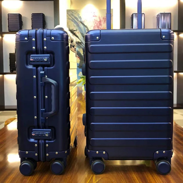 100% Aluminum Alloy Business Travel Hard Shell Spinner Pull Rod Box TSA Lock Cabin Trolley Suitcase 20"24inch Carry on Luggage - Image 4