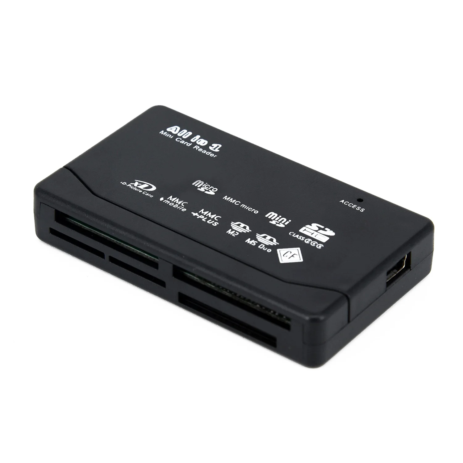 Универсальный все В1 считыватель карт памяти SD SDHC Mini Micro M2 MMC TF CF MS считыватель карт micro usb-кабель светодиодный индикатор питания/состояния
