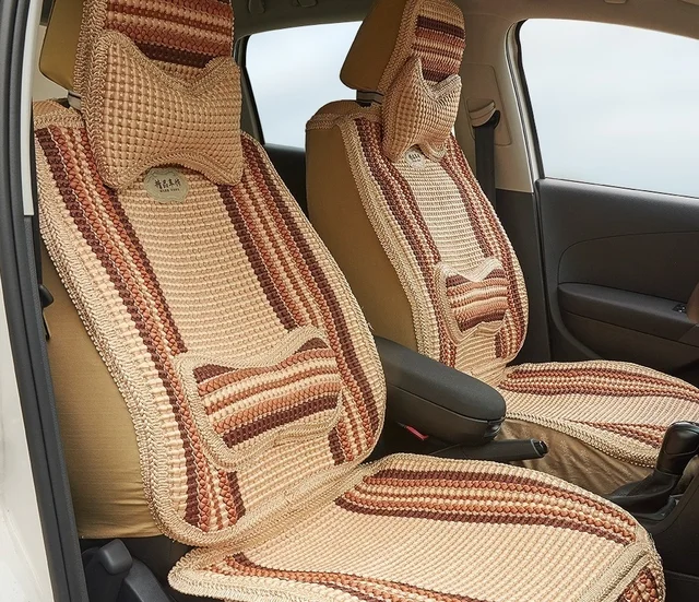 1pc Summer Cooling Car Seat Cover Cushion Back Support Waist 1pc Summer Cooling Car Seat Cover Cushion Back Support Waist Massageow