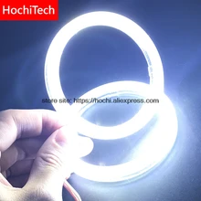 Отличный комплект из 2 предметов гало кольца глаза ангела фары автомобиля COB 60/70/80/90/100/110/120 мм абажуры Яркий Авто дневные ходовые огни, Ангельские глазки в байкерском стиле