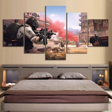5 Piece Pubg Stimulate The Battlefield Video Game Poster HD Wall Pictures for Home Decor