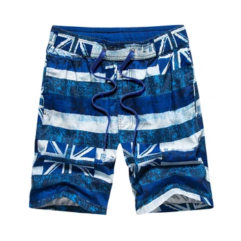 

Funny Drawstring Waist Casual Flag Print Board Shorts Beach Homme Bermuda Short Pants Stripe New Design Mens Beach Shorts 8J1114