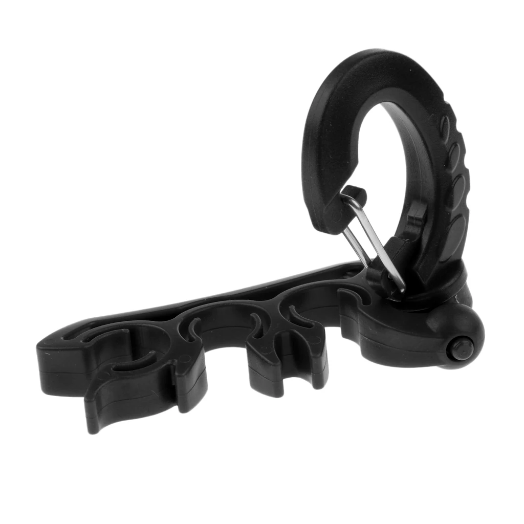 Premium Durable  Scuba Diving Triple 3 Hose Regulator Gauge Octopus Holder Retainer Folds Rotates Clip Scuba Diving Diver    