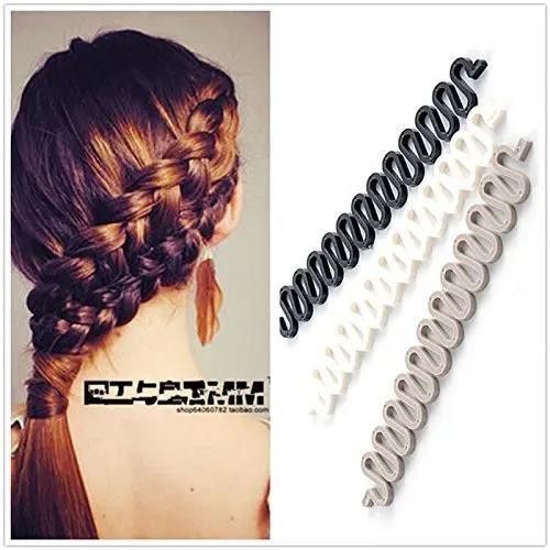 Волшебная заколка для волос Braider плетеная Stylist Queue держатель Ролик Diy Bun Maker 2 шт как