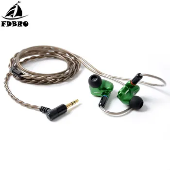 

FDBRO 4BA+2DD Hybrid 6 Unit M6 3.5m MMCX HIFI Metal Earphone In-Ear Earphone Hybrid Technology For HiFI Music Sports Running Gym