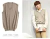Cashmere men sweater vest for spring autumn V-Neck pullover sleeveless garment clothes hombre pull homme hiver knitted clothing 2